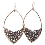 Dangle Pearl Earrings, Woven and Customizable