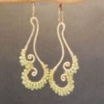 Green Stone Dangle Earrings