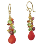 Garnet Dangle Earrings