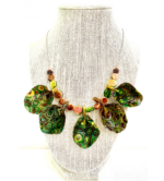 Artistic Turtle-Shell Sculpted Necklace - Image 3