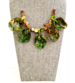 Artistic Turtle-Shell Sculpted Necklace - Image 4