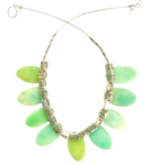 Sea Green Sea Glass-Like Necklace