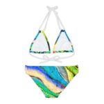 Waterfall Dreams Strappy Bikini Set (AOP) - Image 2