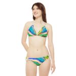 Waterfall Dreams Strappy Bikini Set (AOP) - Image 3