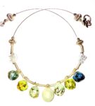 Sea Glass-Like Translucent Sculpted Necklace