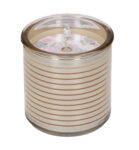 Striped Gold Glass Candle Collection - Sweet Grace