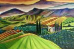 Tuscan Summer House Painting