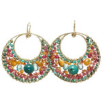 Multi Colored Gemstone Earrings