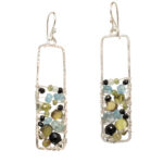 Multi Gemstone Dangle Earrings