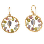 Round Amethyst Earrings