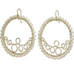 Multiple Swirl Gold Swirl Earrings