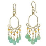 Mint Green Chandelier Earrings