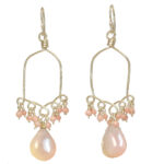 Pink Chandelier Earrings