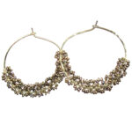 Ivory Pearl Drop Earrings in Round Dangles, Custom