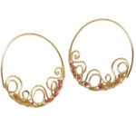 Crystal Hoop Earrings, Customizable