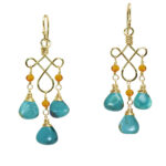 Turquoise Dangle Drop Earrings