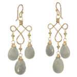 Pale Blue Drop Earrings
