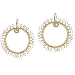 Gold Filigree Dangle Earrings