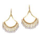 Customizable Filagree Dangle Earrings with Gems