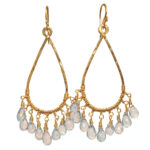 Aquamarine Drop Earrings in Gold or Silver