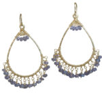 Custom Designed Chandelier Earrings, Woven