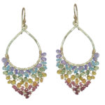 Multi-Colored Chandelier Dangle Earrings