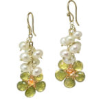 Lime Green Drop Earrings