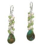 Turquoise and Pearl Earrings