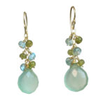 Aqua Blue Drop Earrings