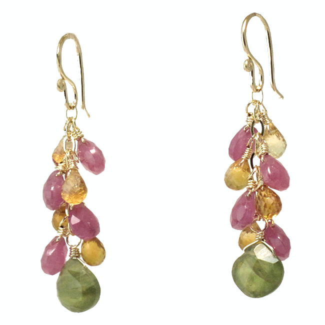 P65sm Multi Colored Dangle Earrings - Image 1