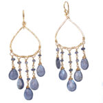 Custom Dangling Gemstone Earrings