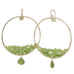 Lime Green Chandelier Earrings