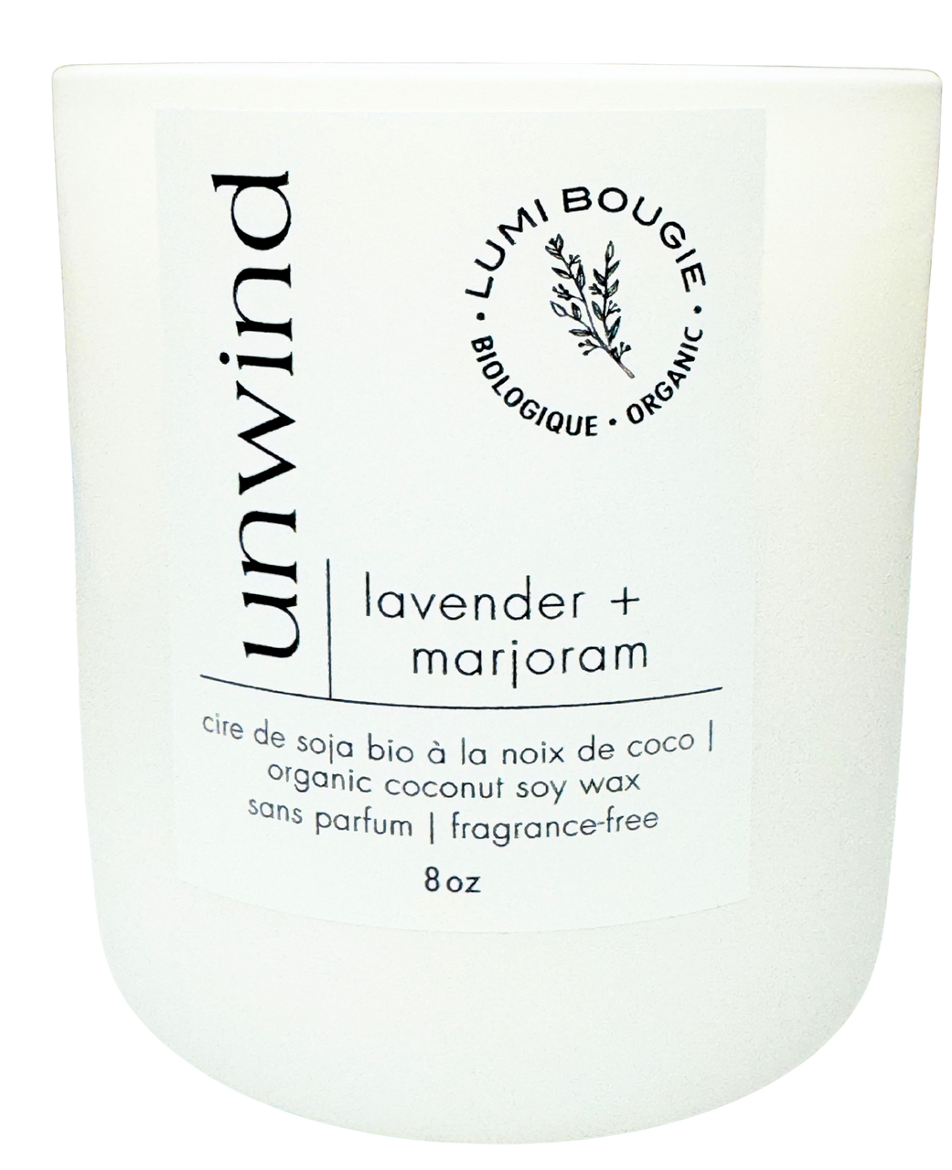 Lavender_Marjoram_Open__00470 Lavender & Marjoram Coconut Wax Candle - Image 1